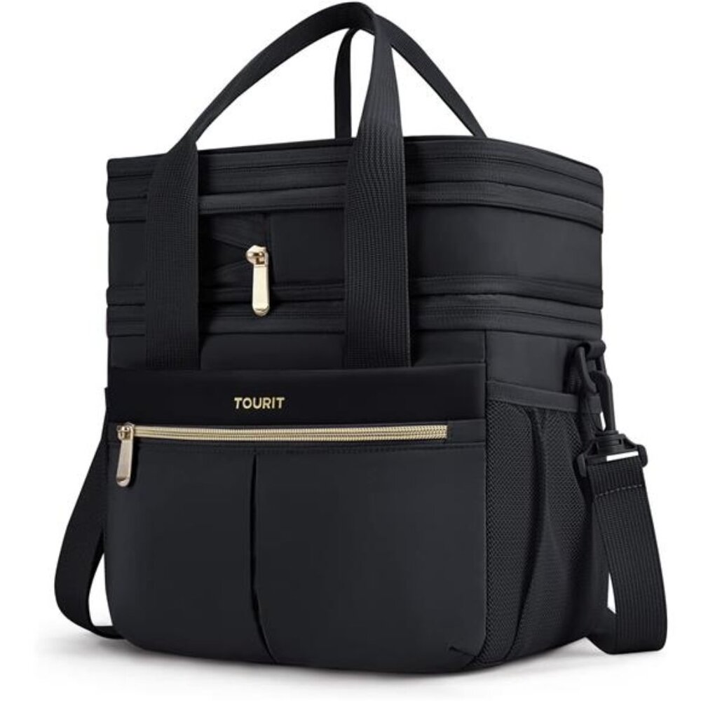 Lunch Box for Women Men Double Deck Insulated Lunch Bag Women Expandable